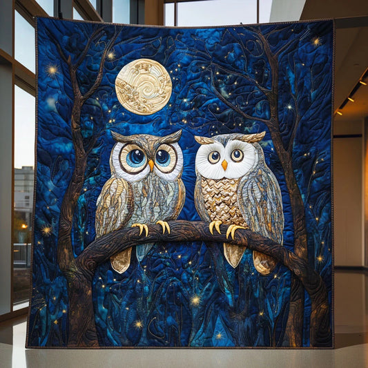 Starry Owl Quilt Blanket