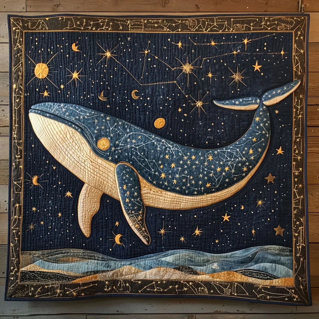 Starry Whale Quilt Blanket