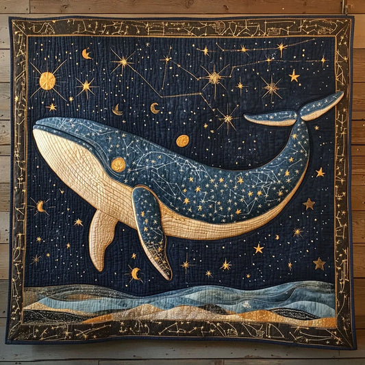 Starry Whale Quilt Blanket