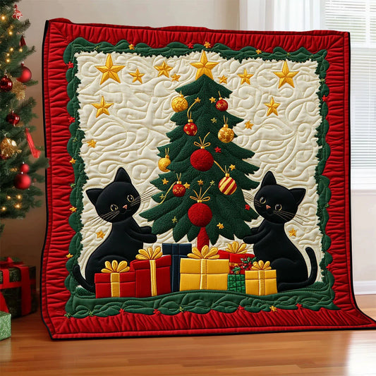 Starry Whiskers Quilt Blanket