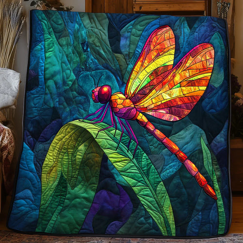 Stillness On The Leaf Quilt Blanket