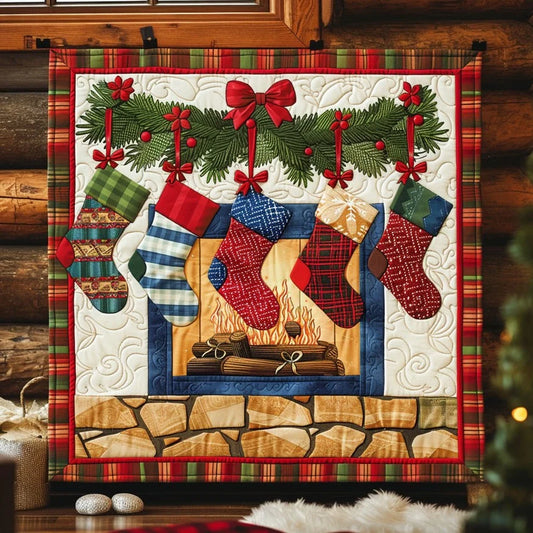 Stocking Christmas Quilt Blanket