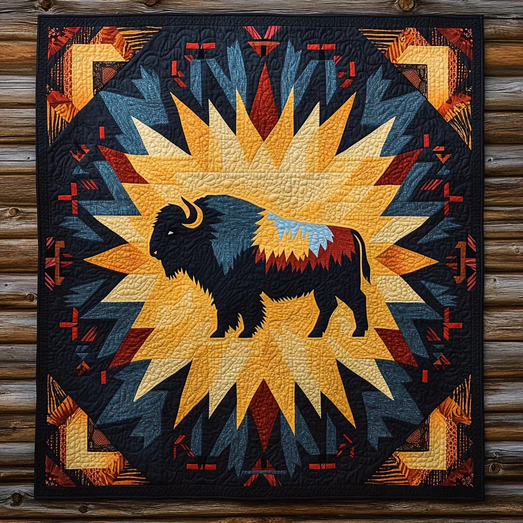 Stonefire Bison Quilt Blanket