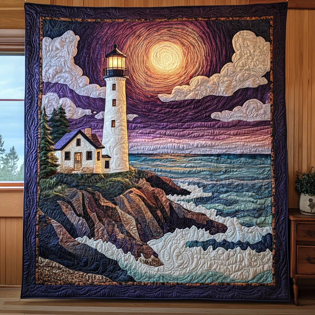 Stormy Horizon Quilt Blanket