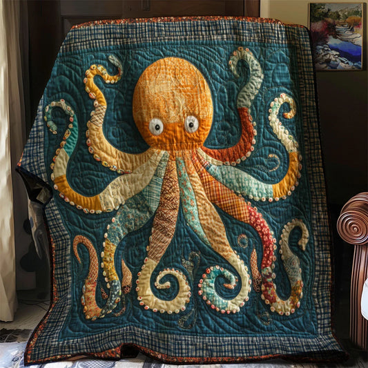 Storybook Octopus Quilt Blanket