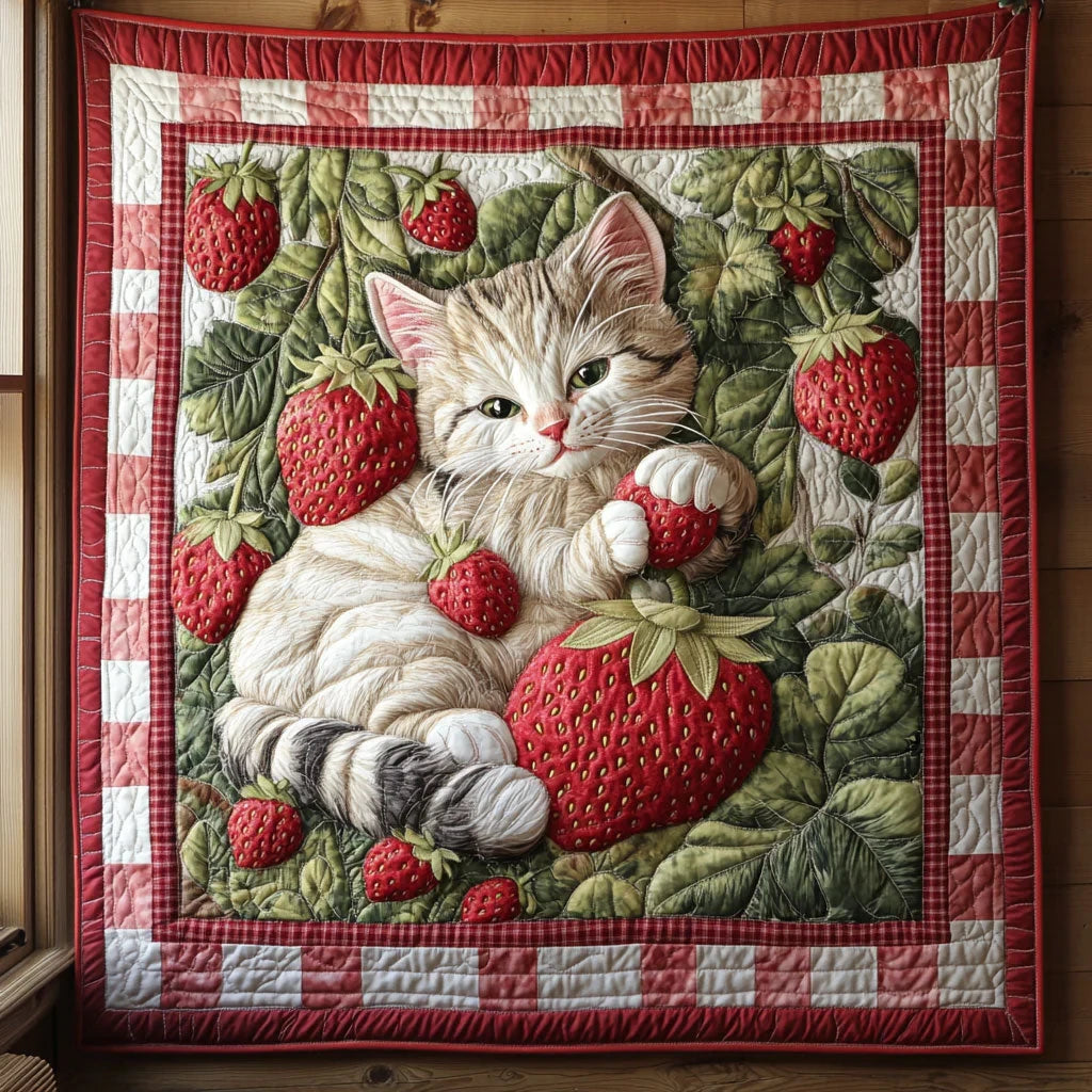 Strawberry Lover Quilt Blanket