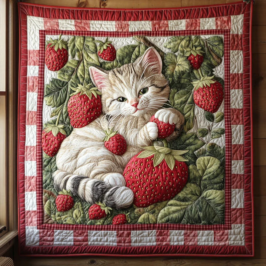 Strawberry Lover Quilt Blanket