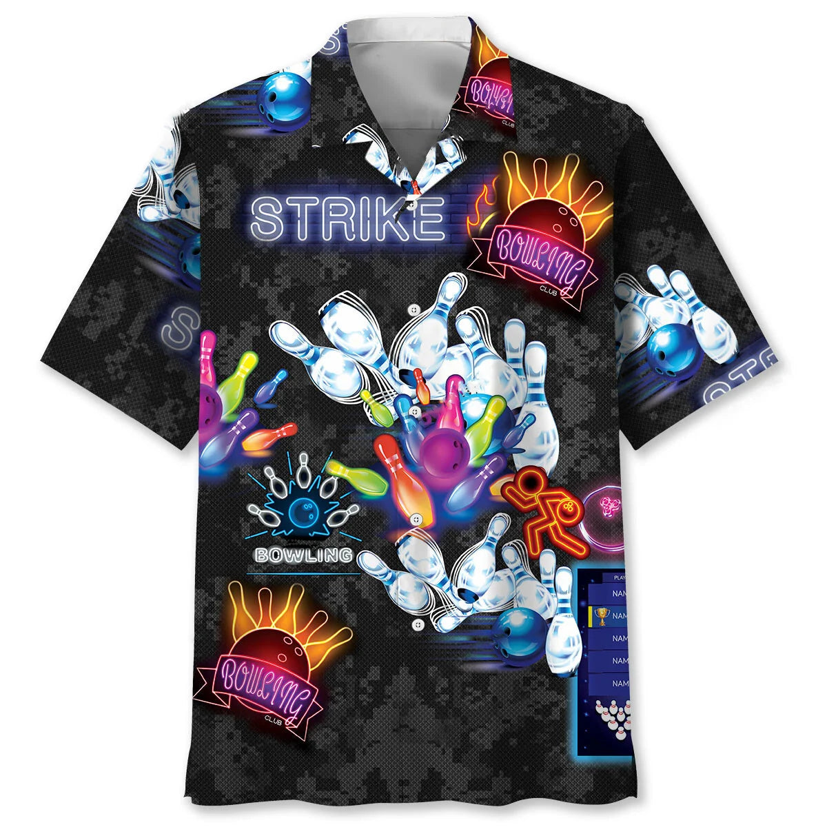 Strike Bowling Hawaiian Shirt, custom shirt gift for men (view 4)
