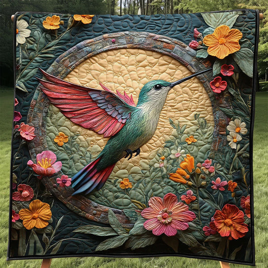Stunning Hummingbird Quilt Blanket