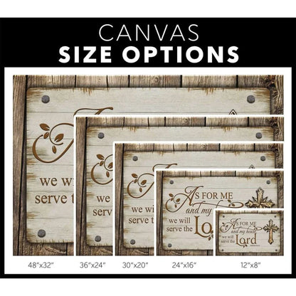as for me and my house canvas farmhouse style joshua 24 15 wall art (Landscape) (view 4)