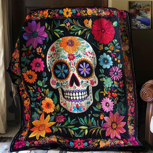 Sugar Skull Quilt Blanket