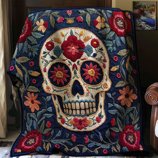 Sugar Skull Quilt Blanket