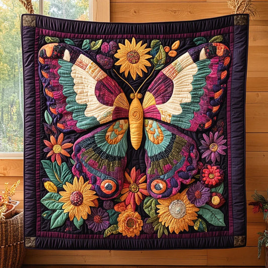 Summer Butterfly Quilt Blanket