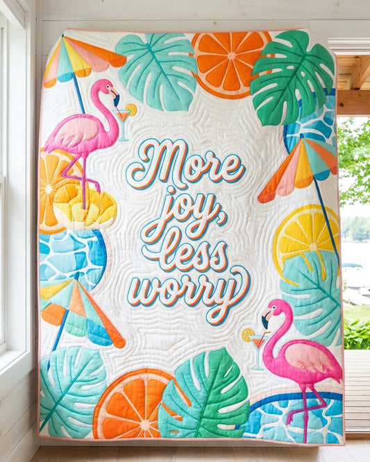 Summer Joy Quilt Blanket - Quilted Blanket by OtterMia