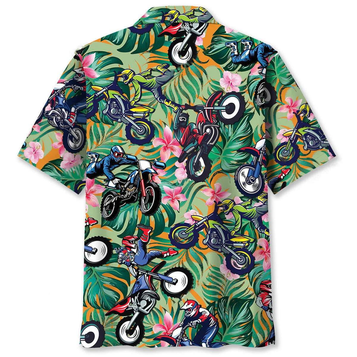 Summer Dirt Bike Hawaiian Shirt, custom shirt gift for men (view 2)