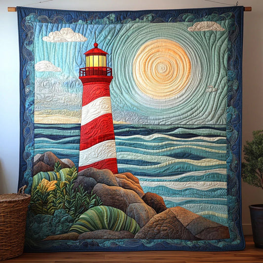 Sun Lighthouse Quilt Blanket