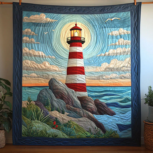 Sun Lighthouse Glow Quilt Blanket