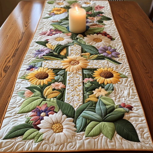 Sunflower Bliss Quilted Table Runner