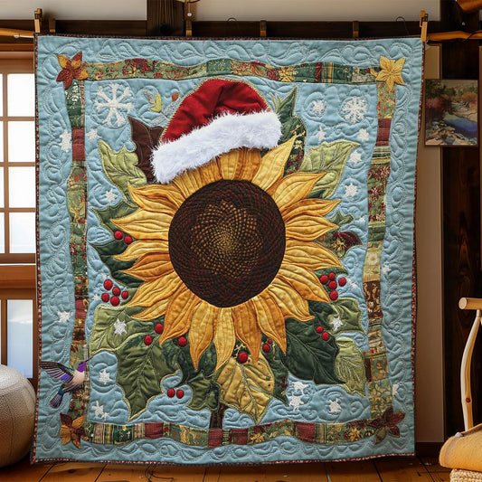 Sunflower Christmas Tale Quilt Blanket