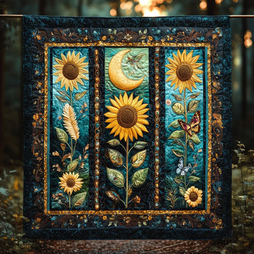 Sunflower Garden Quilt Blanket