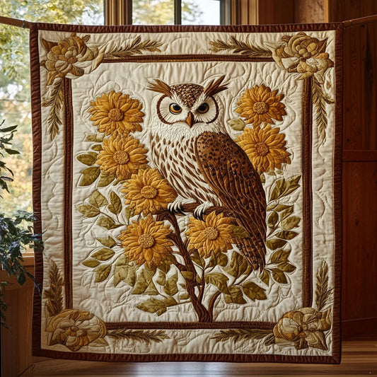 Sunflower Guardian Quilt Blanket