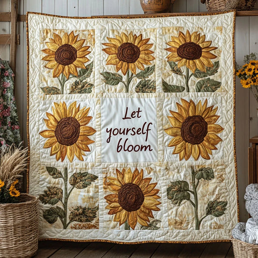 Sunflower Meadow Quilt Blanket