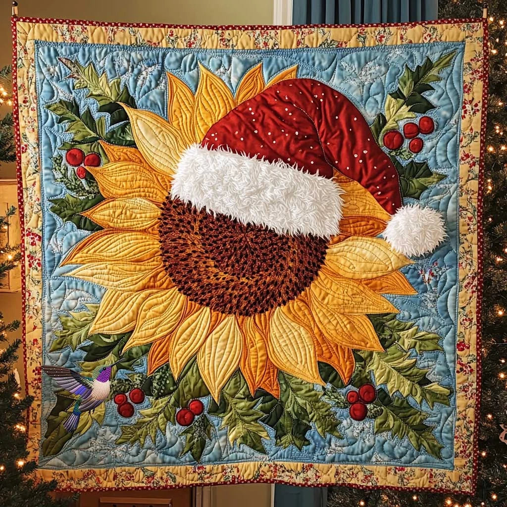 Sunflower Noel Magic Quilt Blanket