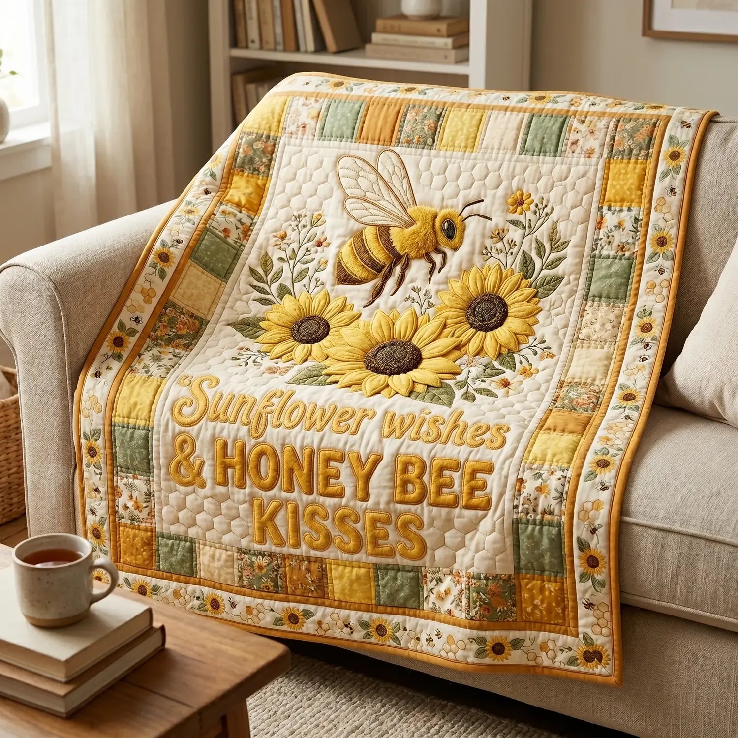 Sunflower Wish Quilt Blanket