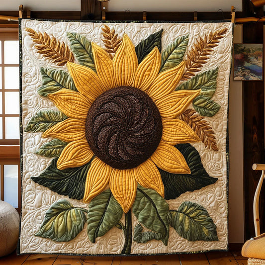 Sunflower Quilt Blanket