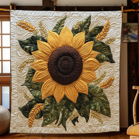 Sunflower Quilt Blanket