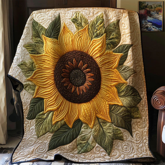 Sunflower Quilt Blanket