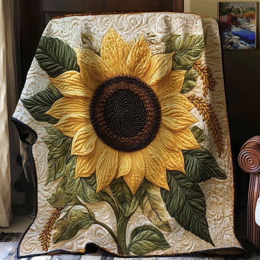 Sunflower Quilt Blanket