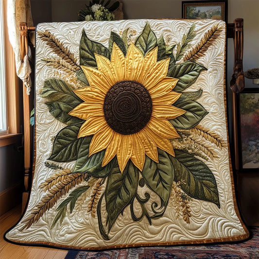 Sunflower Quilt Blanket