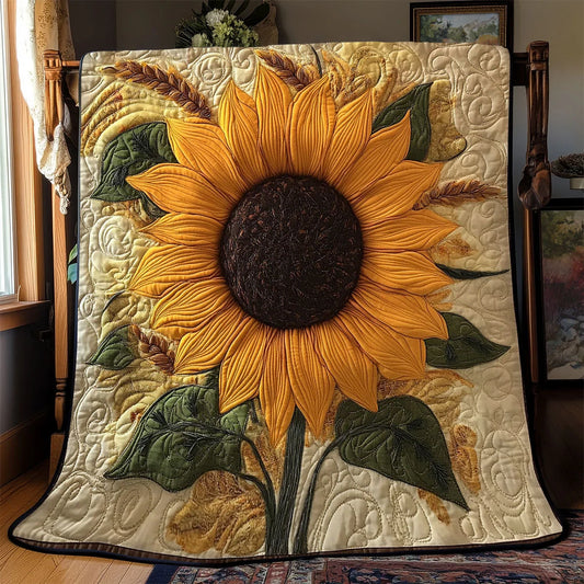 Sunflower Quilt Blanket