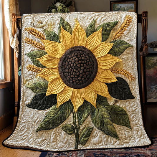 Sunflower Quilt Blanket