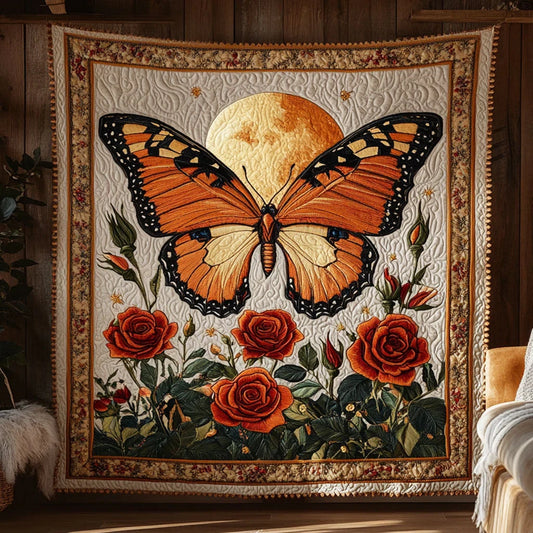 Sunlit Butterfly Quilt Blanket