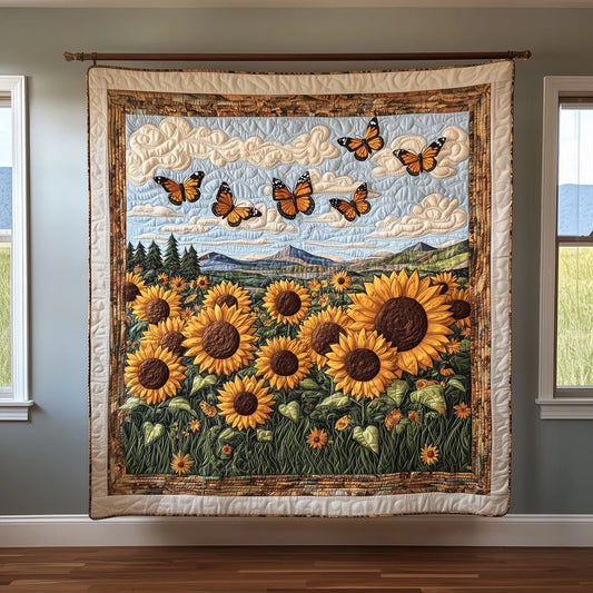 Sunlit Meadow Quilt Blanket