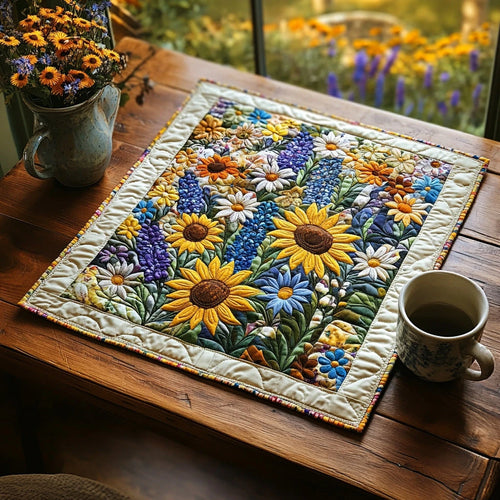 Sunlit Stitches Quilted Table Topper