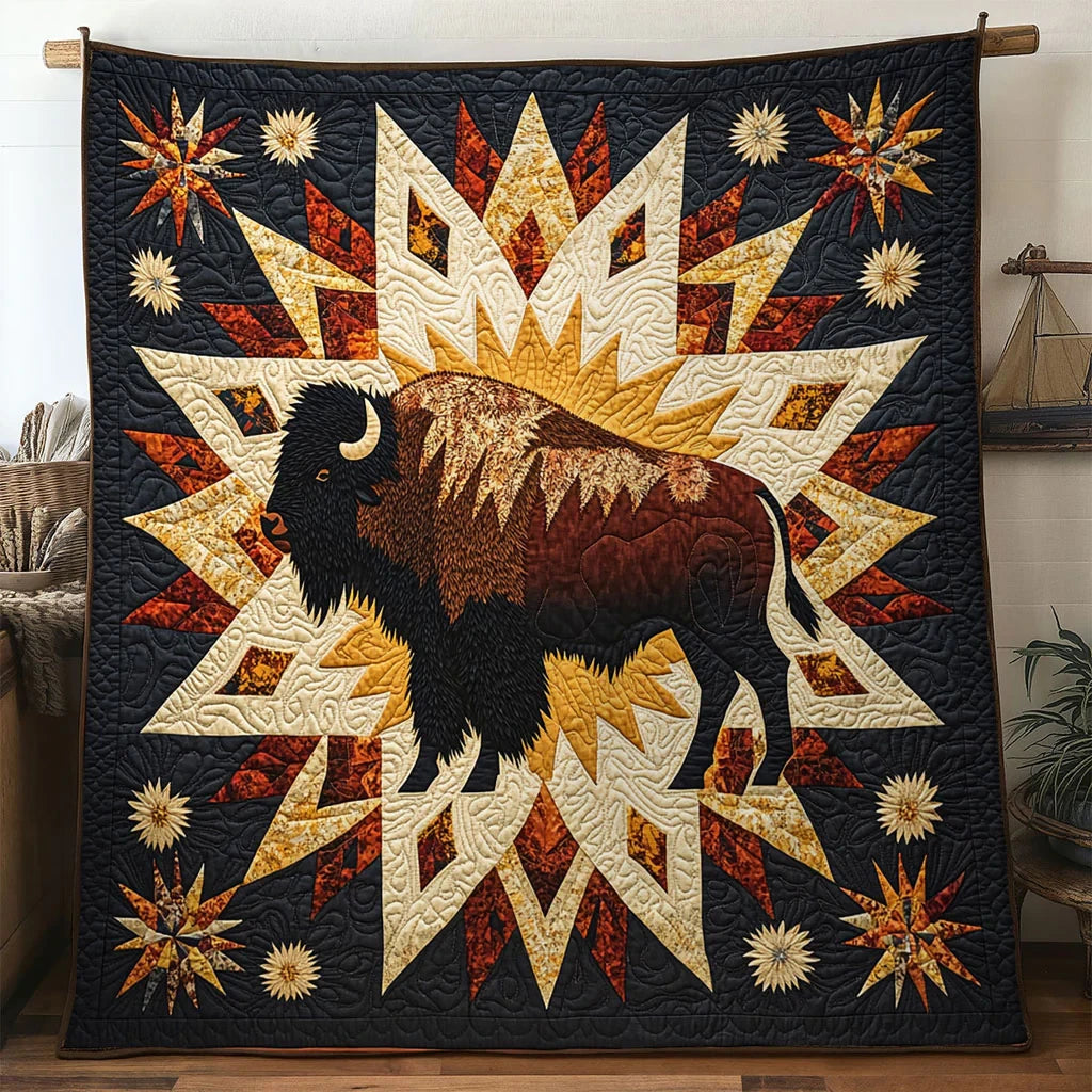 Sunmark Bison Quilt Blanket