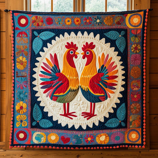 Sunny Chicken Quilt Blanket