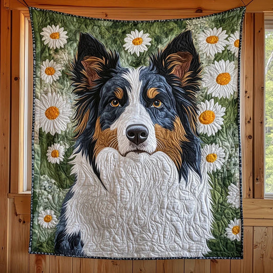 Sunny Collie Quilt Blanket