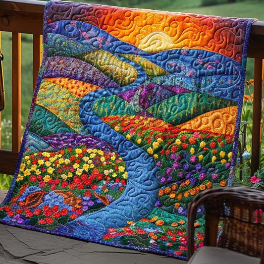 Sunny Dream Quilt Blanket - Quilted Blanket by OtterMia