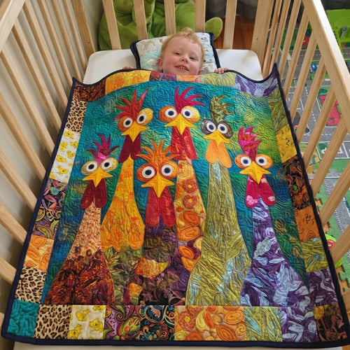 Sunny Farm Quilt Blanket - Quilted Blanket by OtterMia