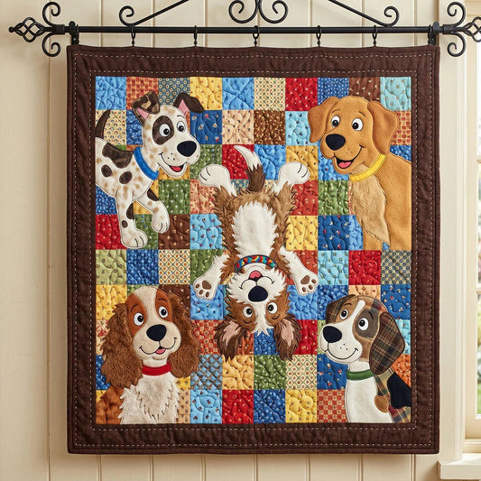 Sunny Paws Quilt Blanket - Quilted Blanket by OtterMia
