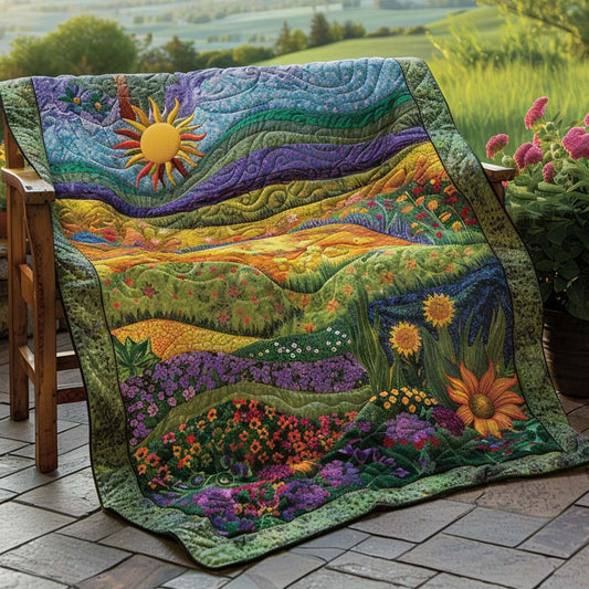 Sunny Retreat Quilt Blanket - Quilted Blanket by OtterMia
