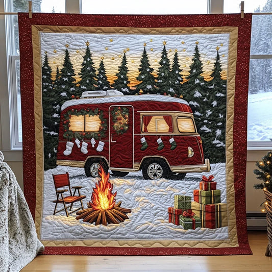 Sunset Camper Quilt Blanket