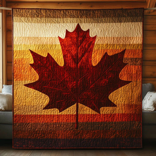 Sunset Maple Quilt Blanket