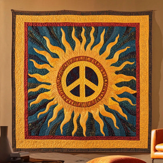 Sunset Peace Quilt Blanket
