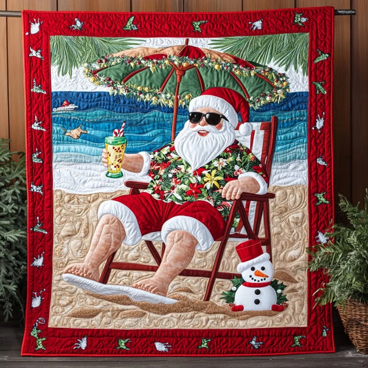 Sunshine Santa Quilt Blanket