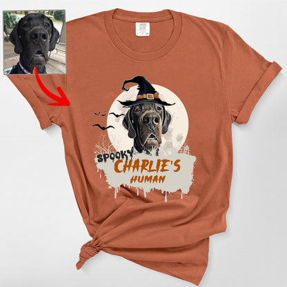 Super Spooky Customized Dog Premium Heavyweights T, custom pet portrait gift for pet lovers (view 5)